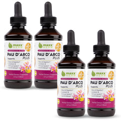 Maxx Herb pau-d-arco extract bottle pour demonstrates easy dosing