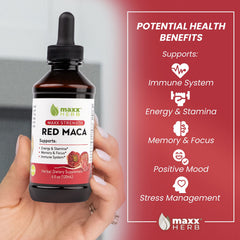 Maxx Herb Red Maca 4-bottle pack showcases value and extended use.