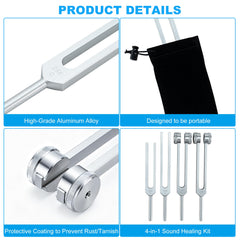Mayful tuning forks 256Hz close-up for energy uplift and vitality.