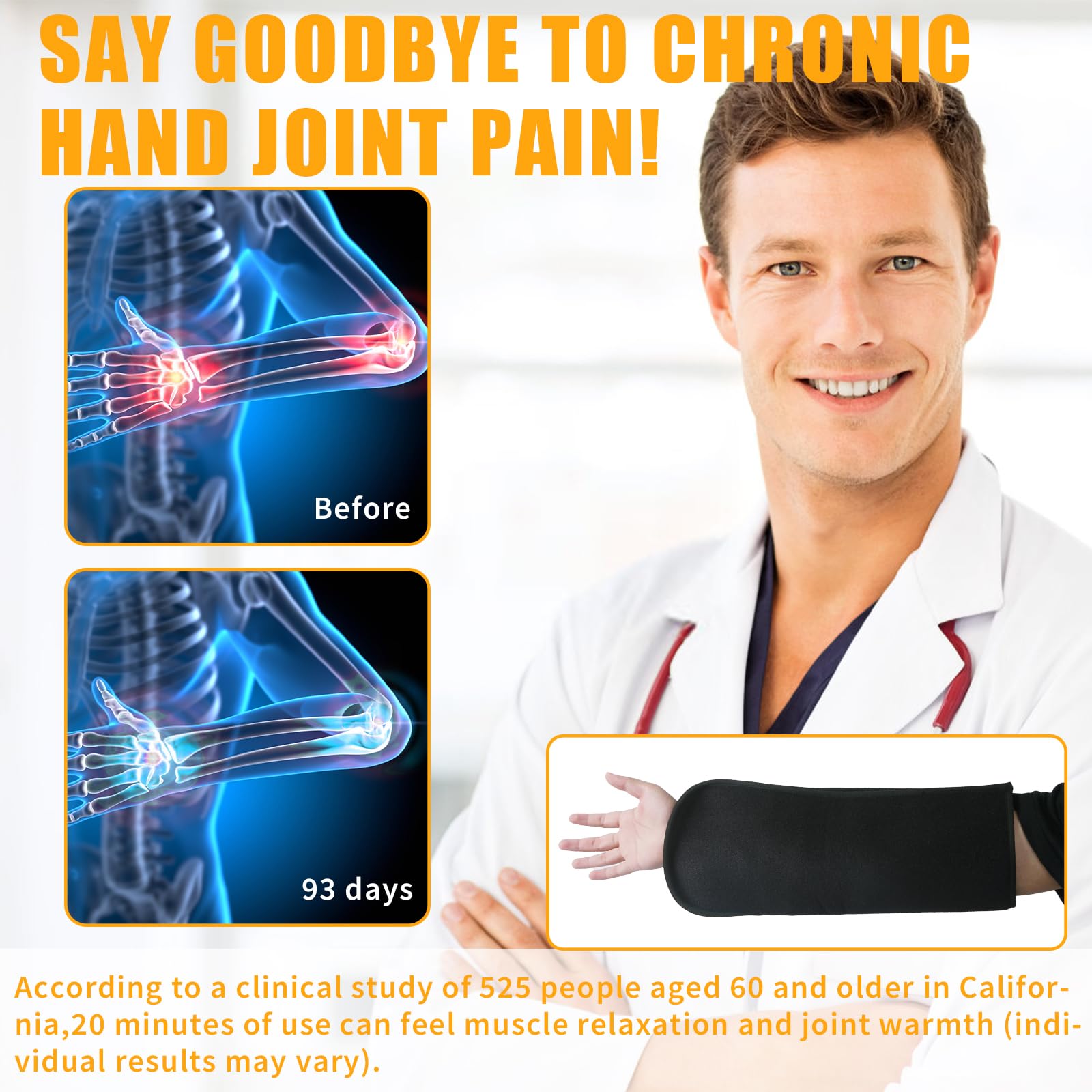MAYLINK safe at-home red light therapy for hands and wrists