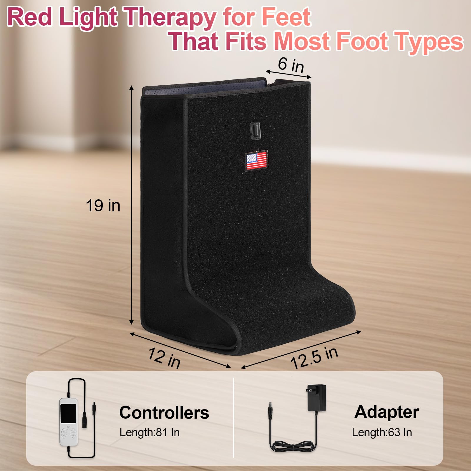 MAYLINK red light therapy in use on legs for comfort