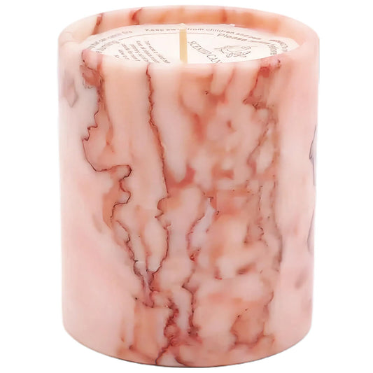 Mayroom hand-polished stone candle holder adds elegance to living room or spa-like bathroom.