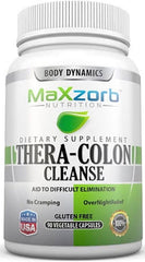 MAZZIRI Maxzorb Thera-Colon Cleanse bottle for gentle digestive support