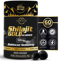MBDH Wellness Pure Himalayan Shilajit Gummies bottle for on the go energy