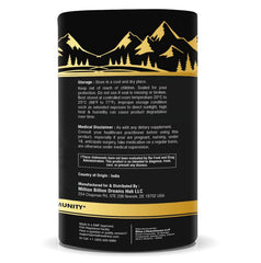 MBDH Wellness Shilajit Gummies on the go bottle displayed