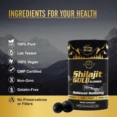 MBDH Wellness Tamarind flavored Shilajit Gummies with tangy taste