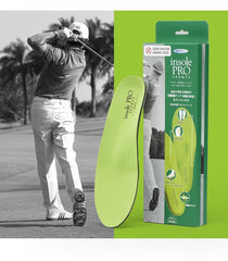 MCGear insoles feature a heel outer slope to stabilize the backswing.