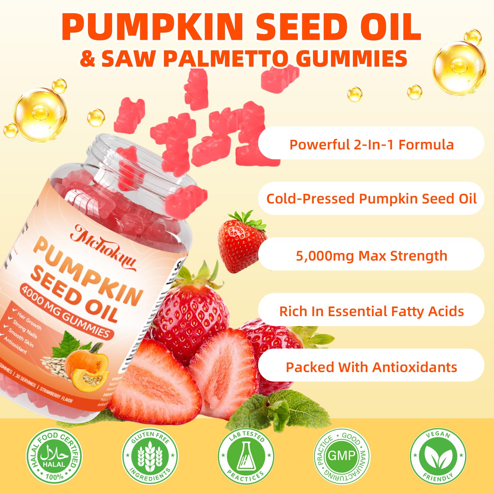 Mchokuu display of phytosterols and fatty acids for heart health