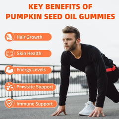 Mchokuu bottle label highlighting saw palmetto and pumpkin seed oil