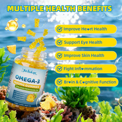 Mchokuu omega-3 bottle highlighting algal oil source
