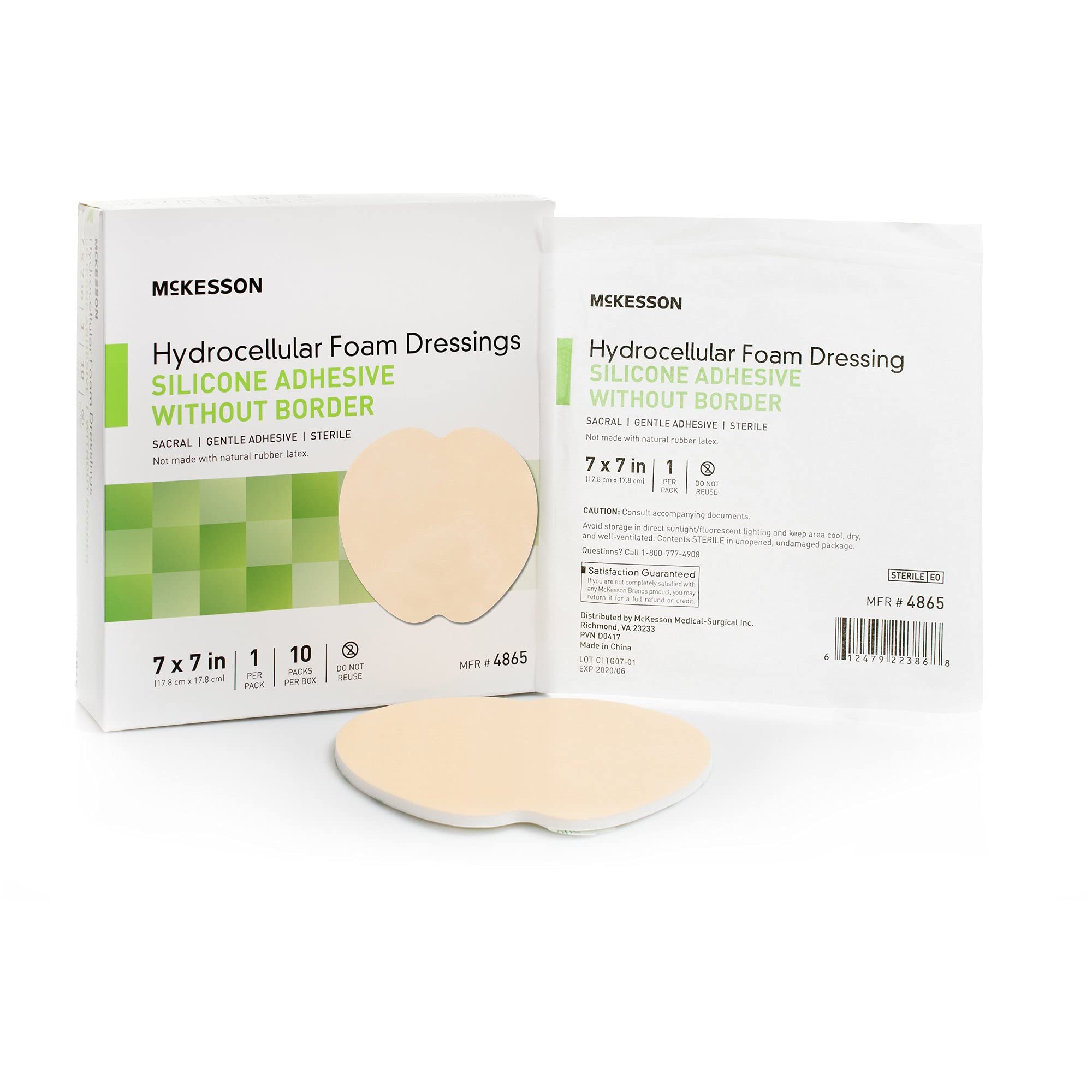 McKesson Hydrocellular foam dressing-cover-ulcers-abrasions demonstrates versatile wound coverage