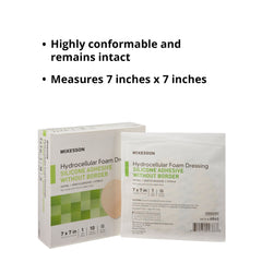 McKesson Hydrocellular foam dressing-moisture-balance-layer maintains wound moisture balance