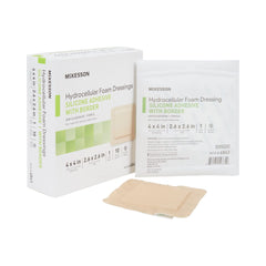3x3 inch pad provides focused protection in McKesson foam dressing.