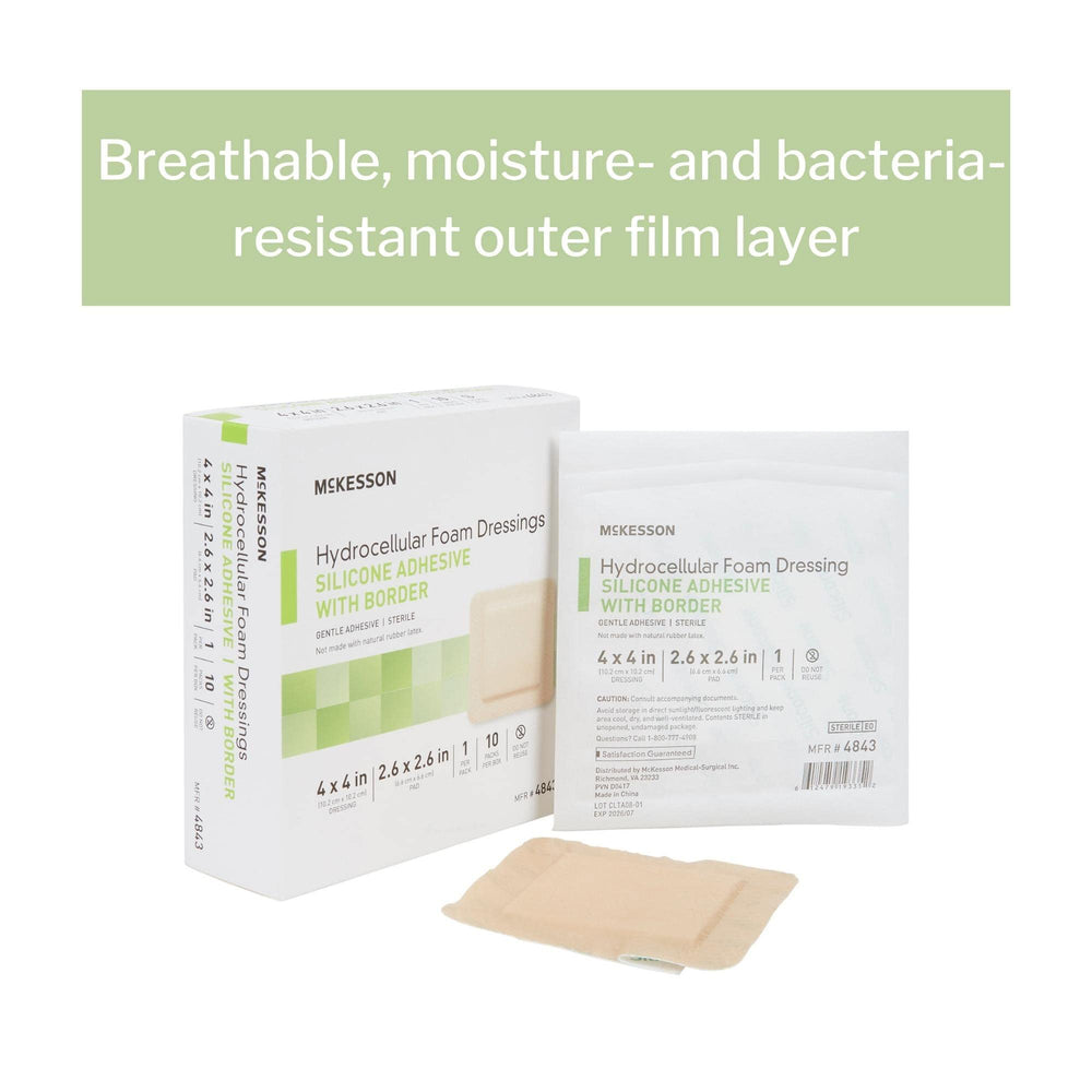 McKesson dressing can be lifted and repositioned without losing adhesion.