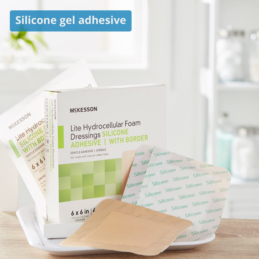 McKesson Lite sterile packaging keeps dressings clean and ready.