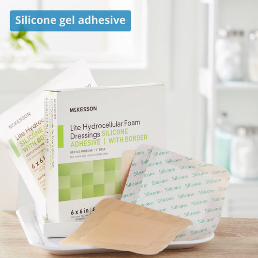 McKesson Lite sterile packaging keeps dressings clean and ready.