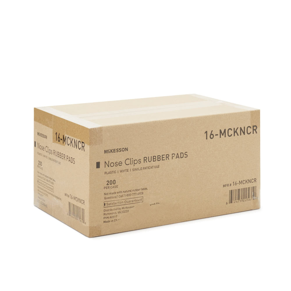 McKesson nose clips feature spring action and secure fit for accurate, stable readings.