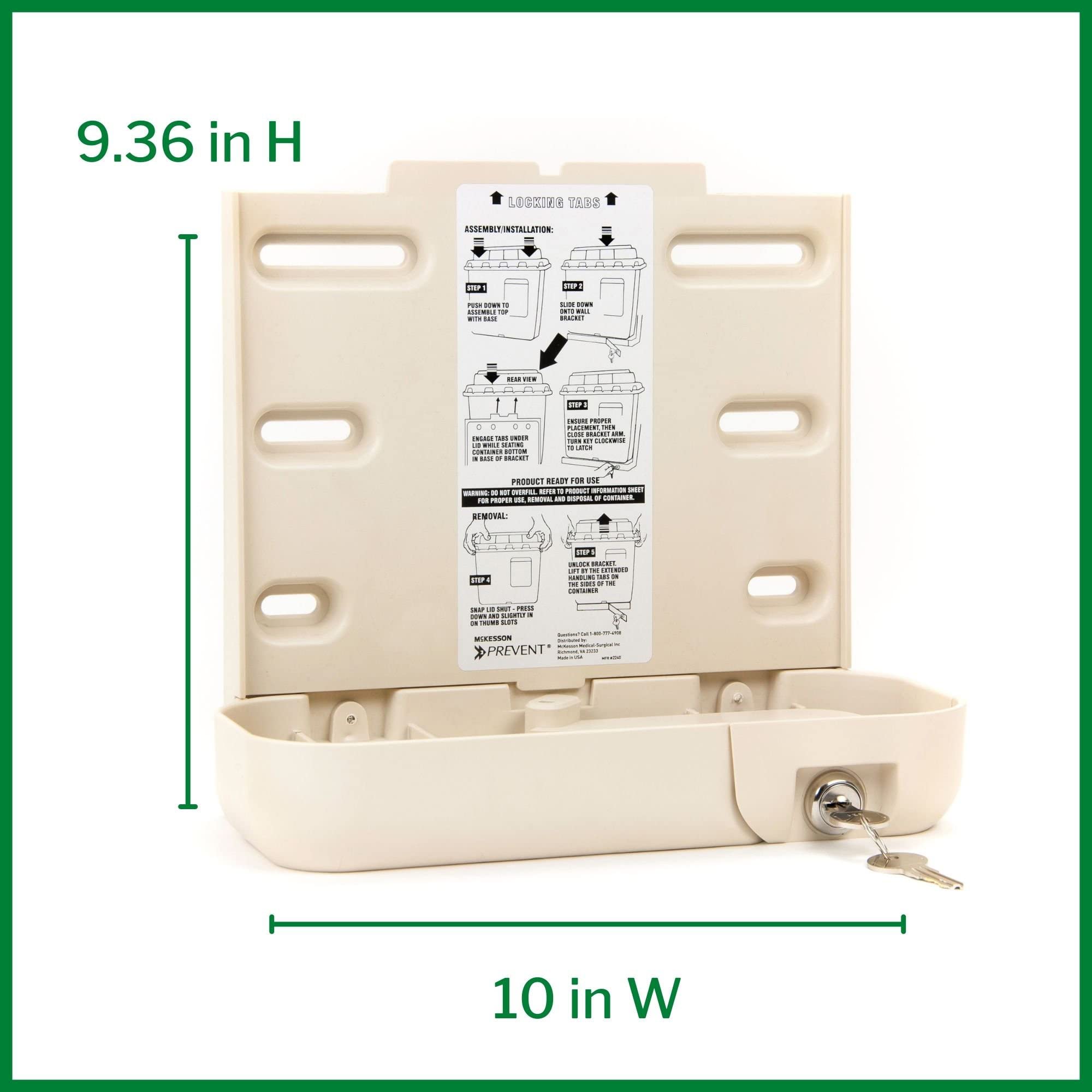 McKesson Prevent wall-mounted cabinet highlights economical brackets