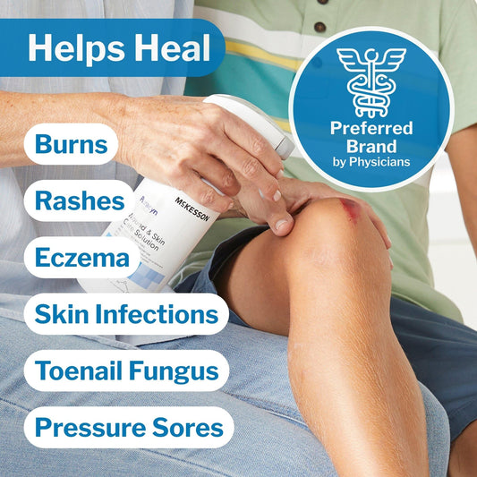 Puracyn Plus wound cleanser in action on a minor cut