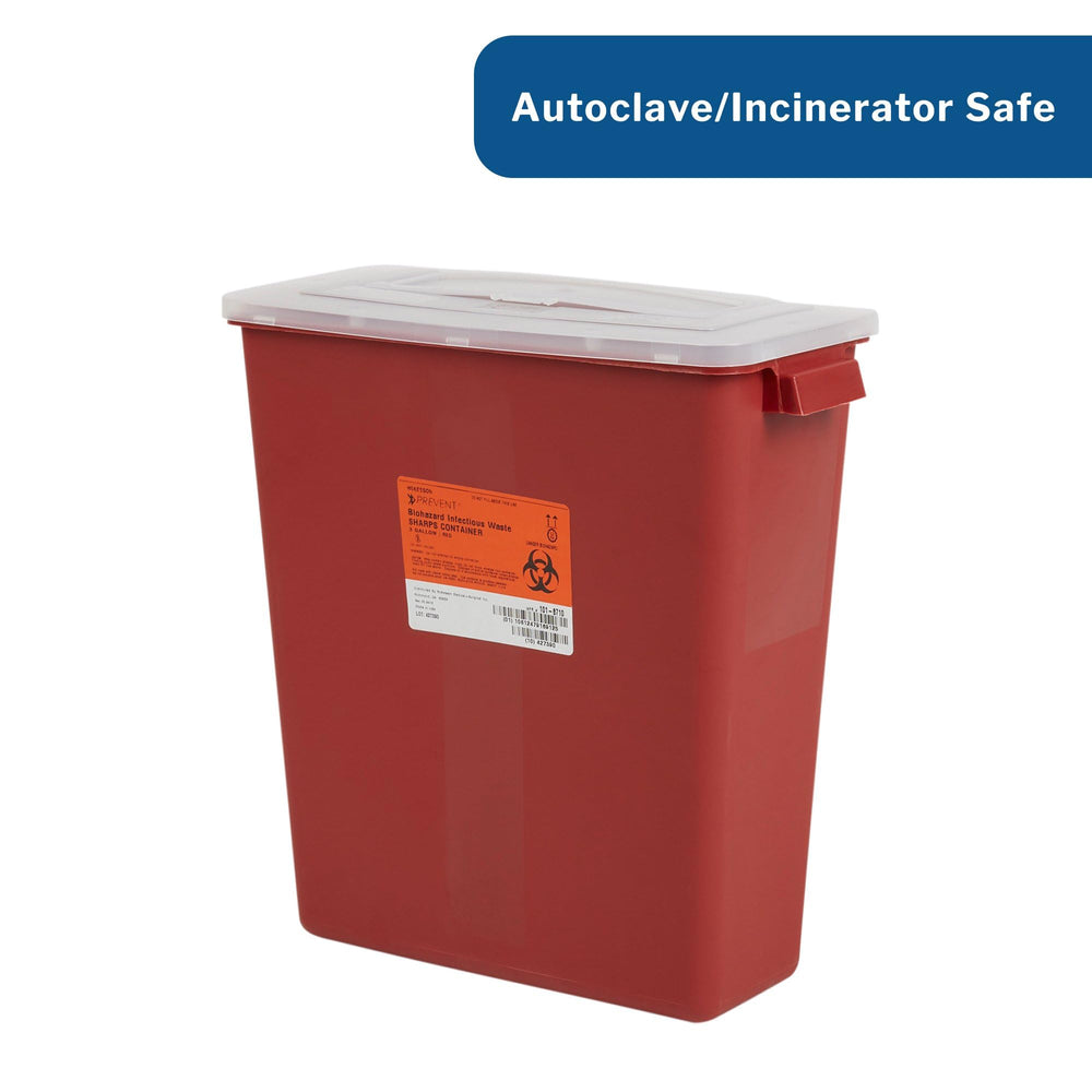 McKesson Sharps Container with 3 gallon capacity for standard waste.