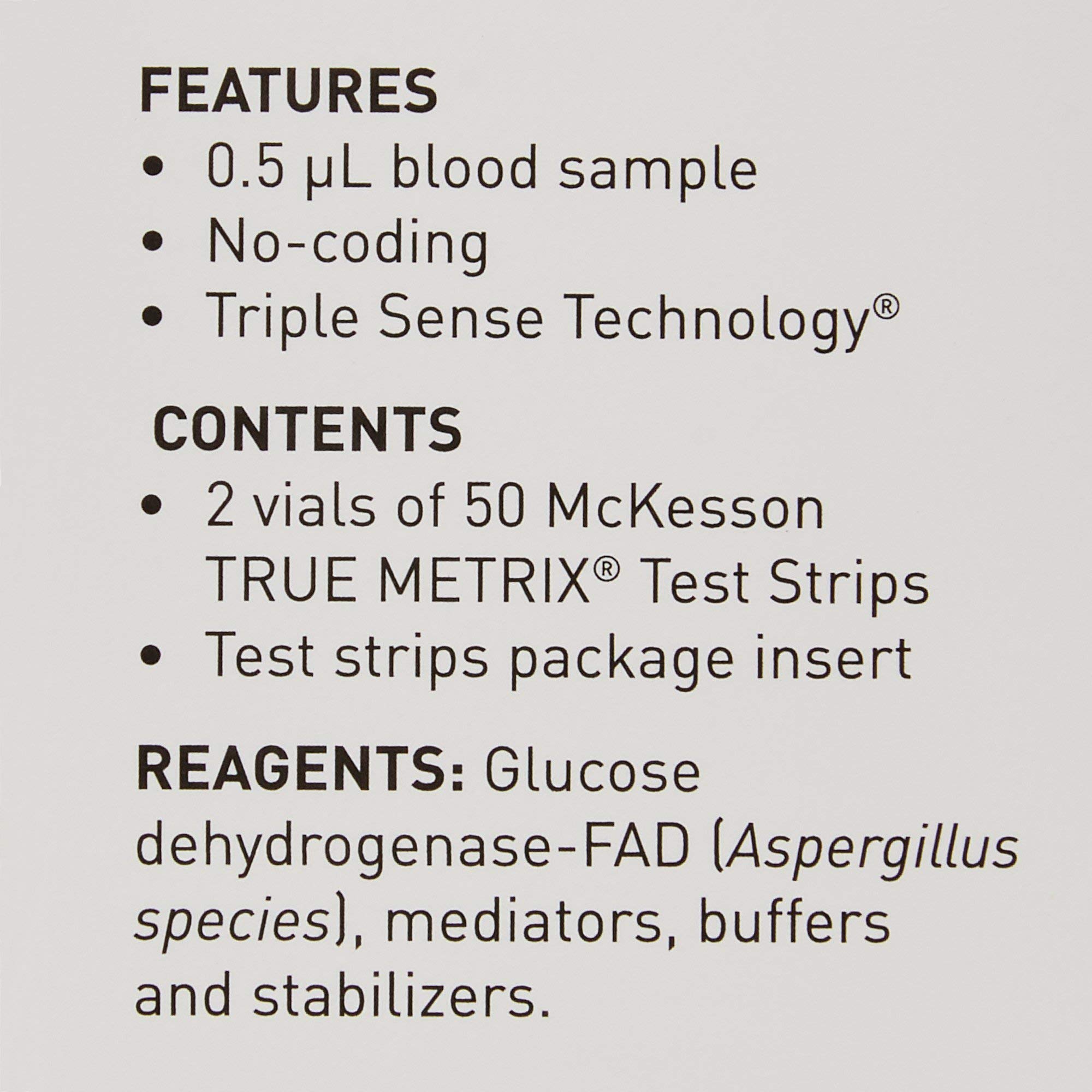 McKesson True Metrix strip used for forearm testing.