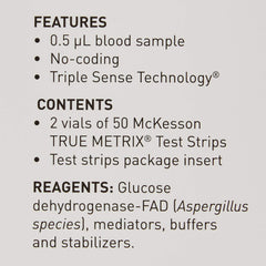 McKesson True Metrix strip used for forearm testing.