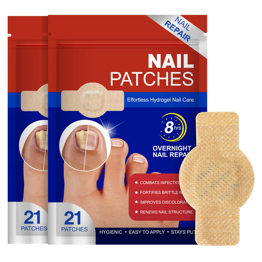 Mcukv toenail patches night application for overnight care and smoother-looking nails.
