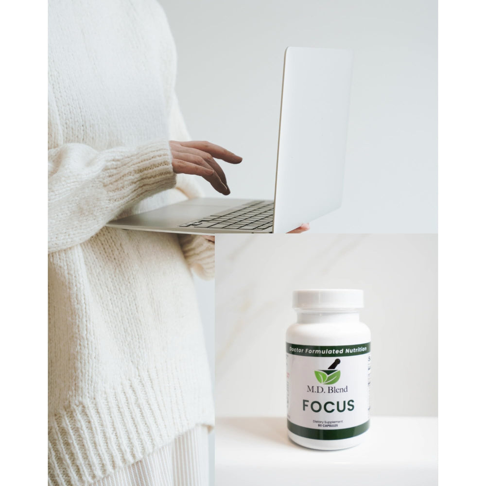 MD Blend Focus ginkgo-biloba close-up highlighting memory support and clarity