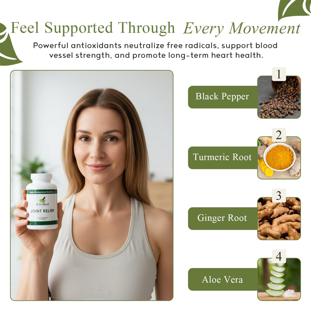 MD Blend M.D. Joint label closeup shows key ingredients.