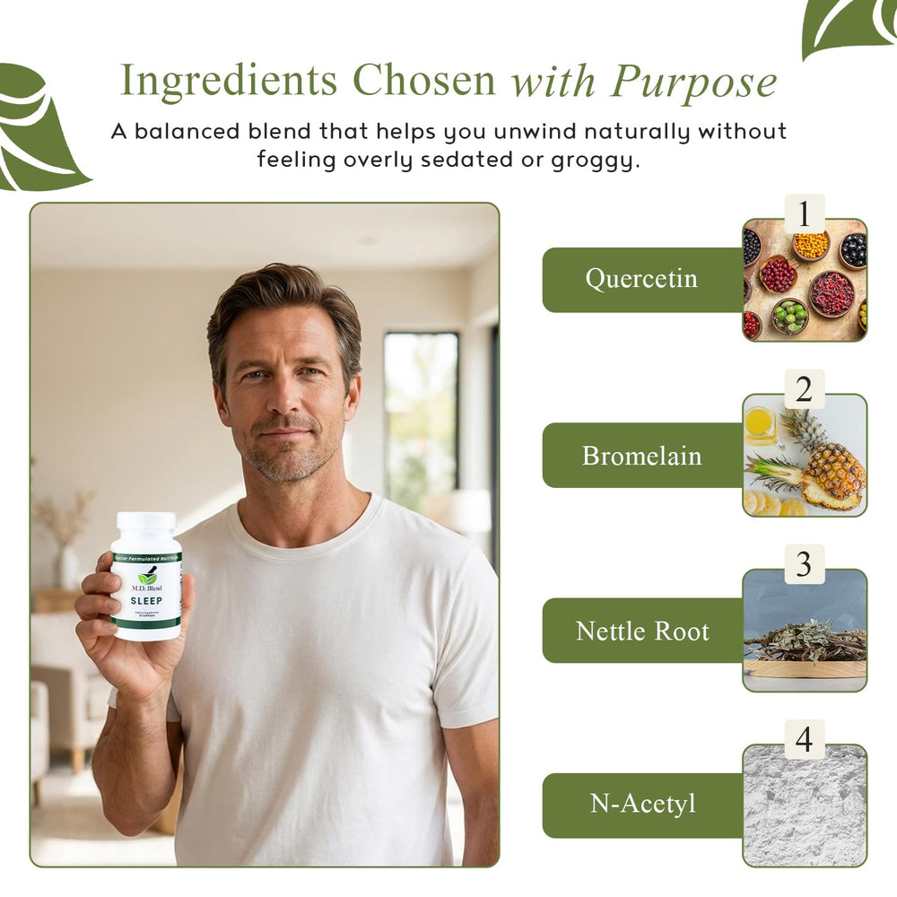 M.D. Blend NAC respiratory capsules pack ready for easy daily routine.