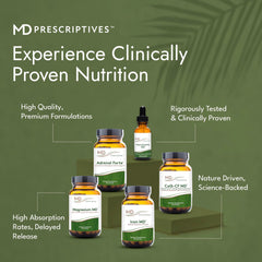 MD Prescriptives Essential Multi bottle shown in a morning routine.