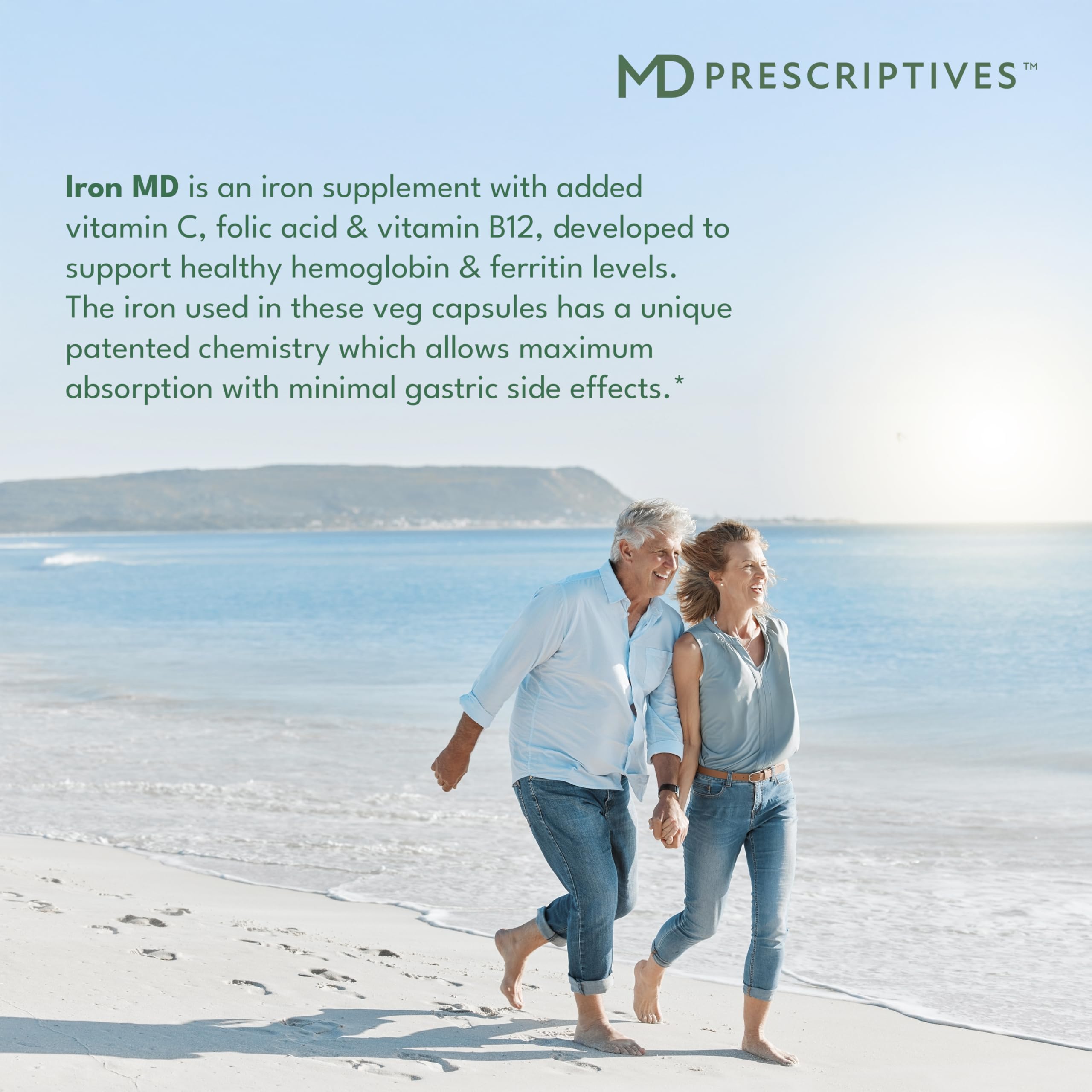 MD Prescriptives Iron MD ingredients highlight vitamin C.
