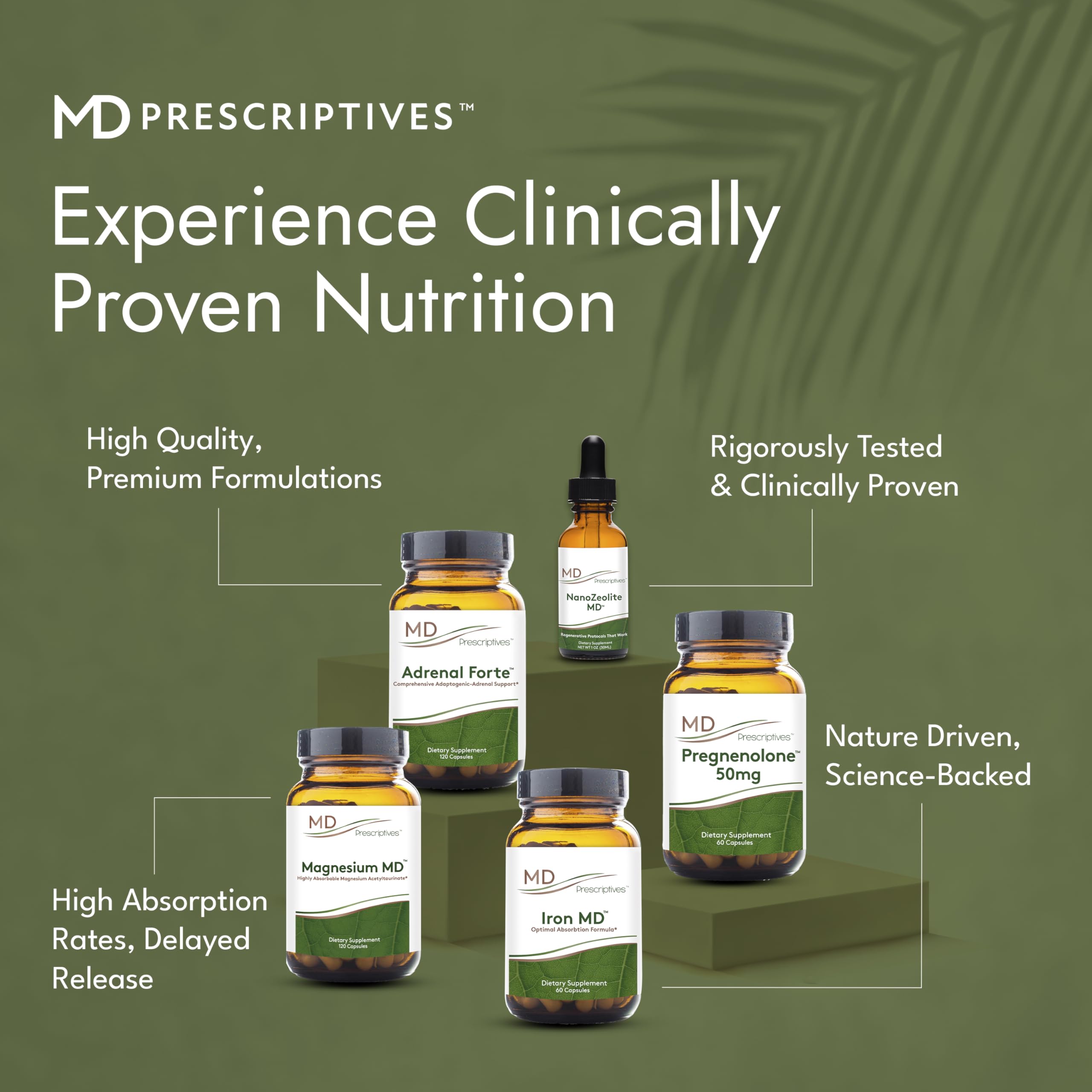 MD Prescriptives Pregnenolone packaging hero shot emphasizes 60-capsule supply.