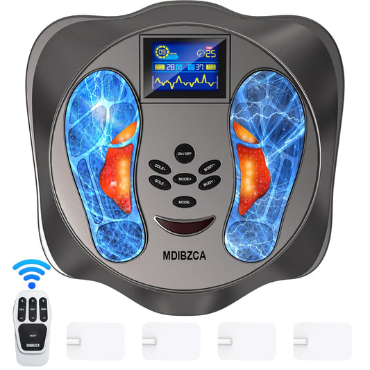 MDIBZCA electric foot stimulator front view for home foot circulation support