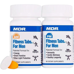 MDR Fitness Tabs am-pm formula tablets for balanced energy and absorption