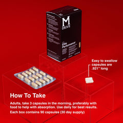Mdrive Elite daily‑use packaging suggests easy integration into workouts and life