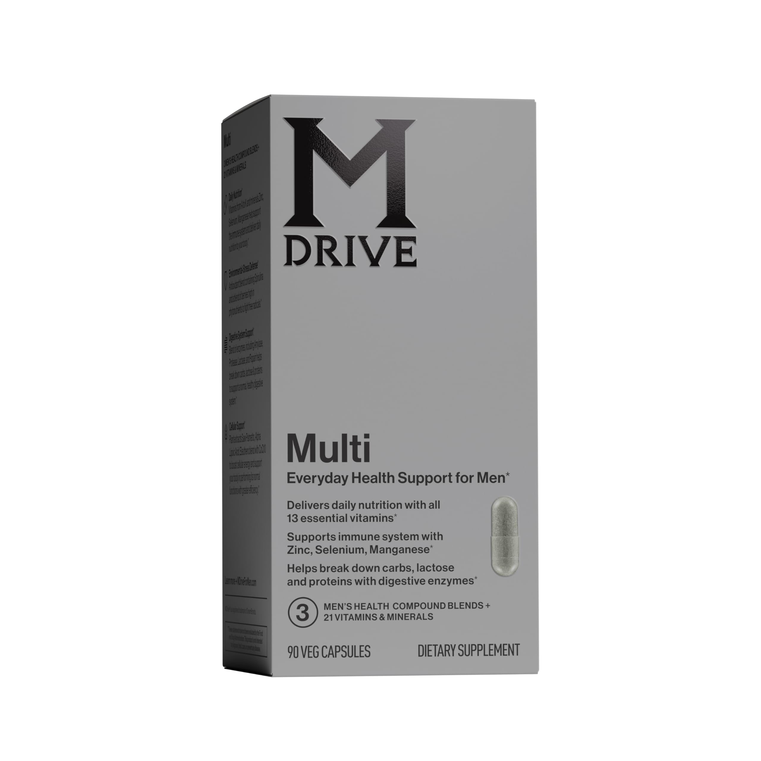 Mdrive Multivitamin for Men bottle front for daily wellness
