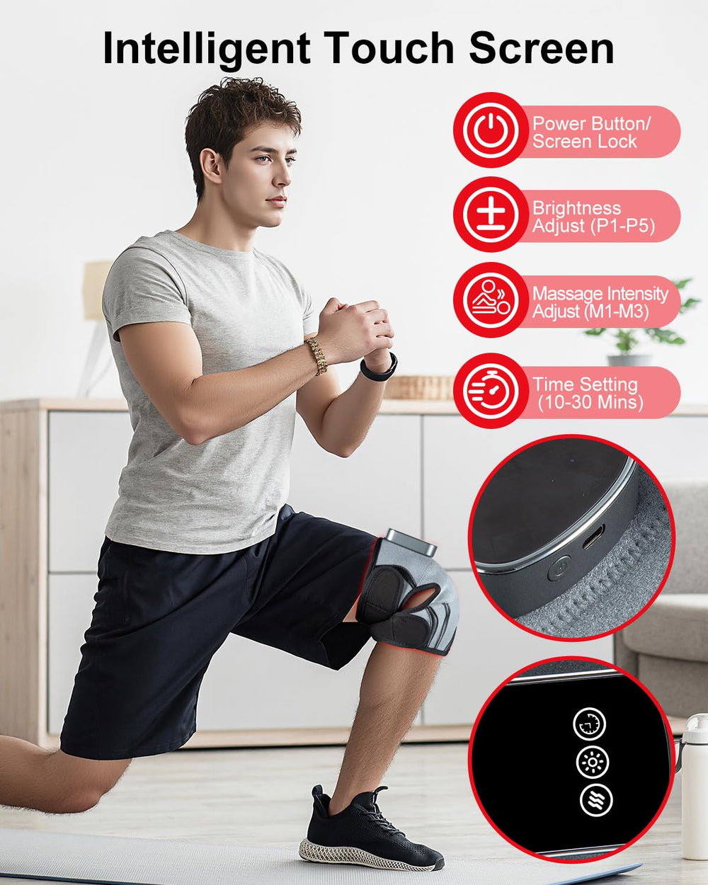 MDSTREE massager offering three vibration levels for muscle relaxation