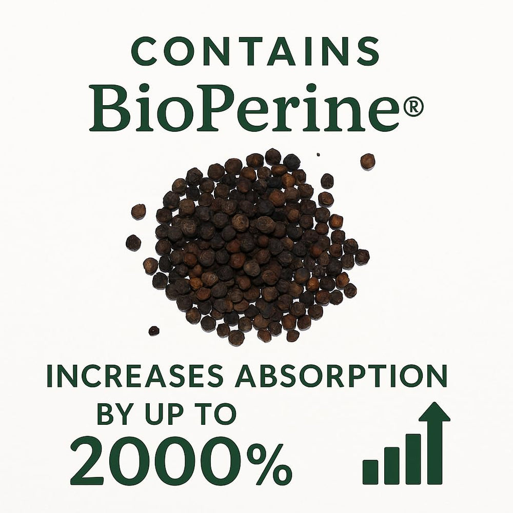 Me First Living turmeric bottle label detail showing 1000 mg per serving.