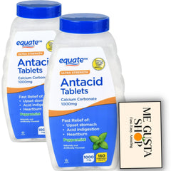 ME GUSTA SHOP Equate peppermint antacid tablets close-up for on-the-go relief