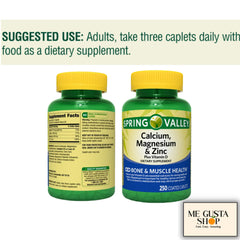 Label detail shows vitamin D3 and zinc in a mineral blend