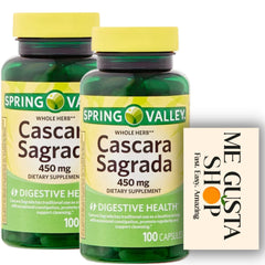 ME GUSTA SHOP Spring Valley Cascara Sagrada bottle for daily digestion support.