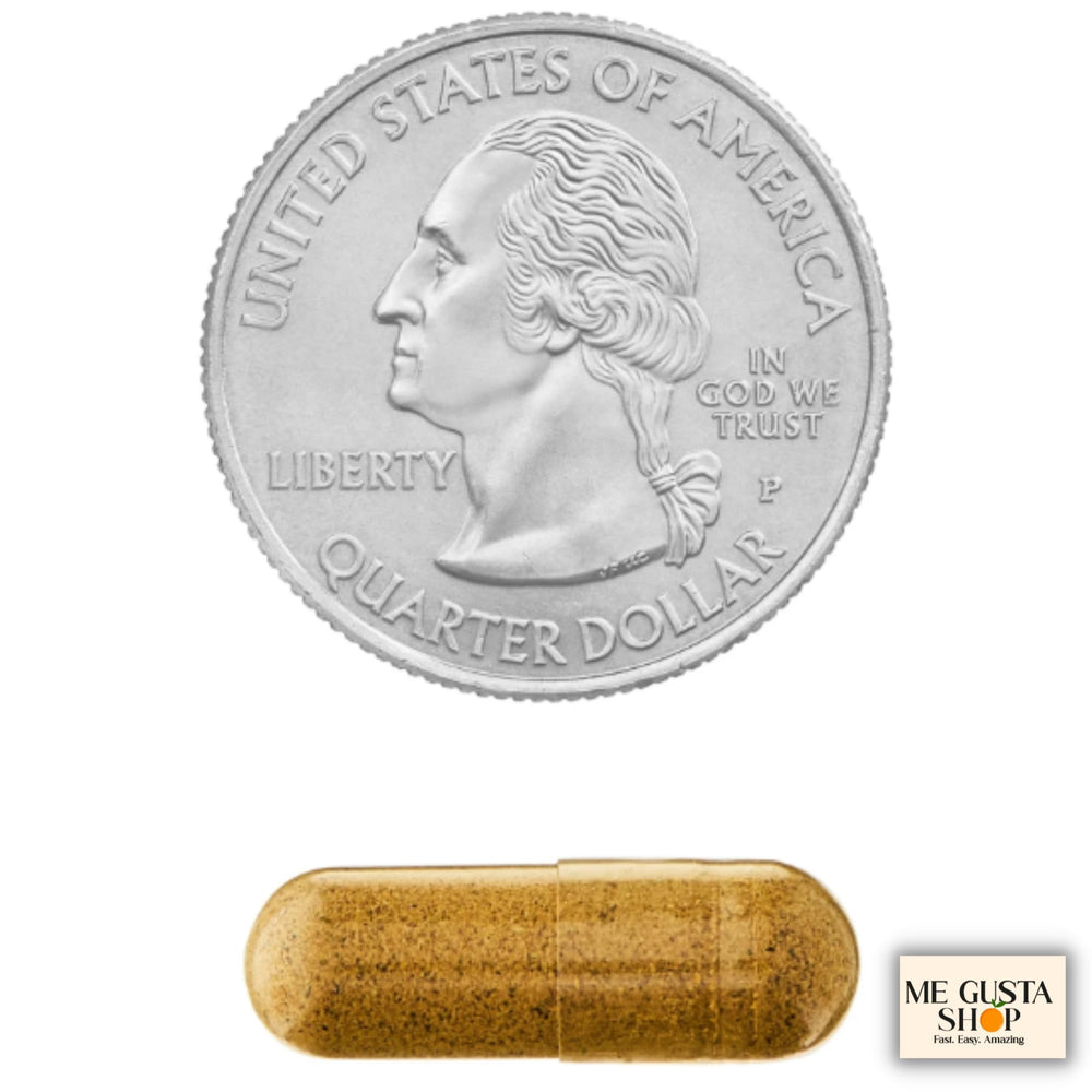 ME GUSTA SHOP Cascara Sagrada label close-up with dosage details.