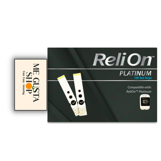 ReliOn Platinum test strip ejector enables quick, hygienic disposal.