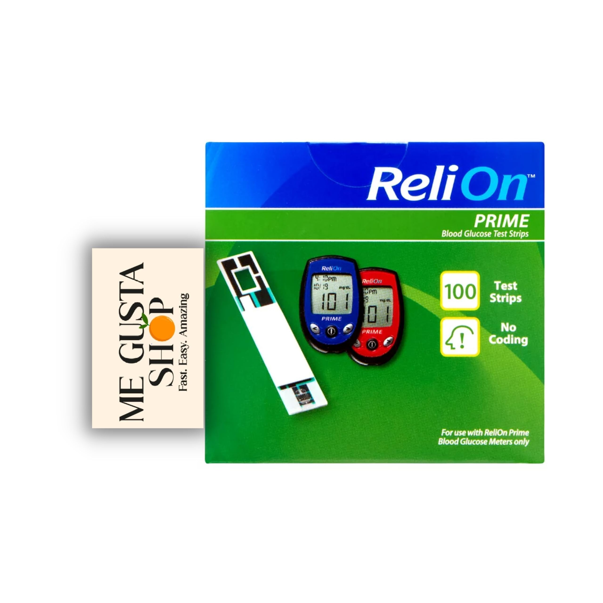 Test Strips 100 Ct with pill organizer included for organized testing supplies.