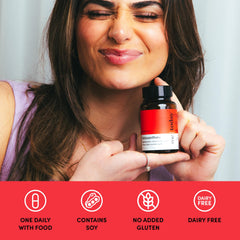 Me Today easy-swallow softgel packaging showing simple daily supplementation.
