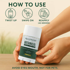 Meadowborn Bug Balm made in the USA from organic ingredients.