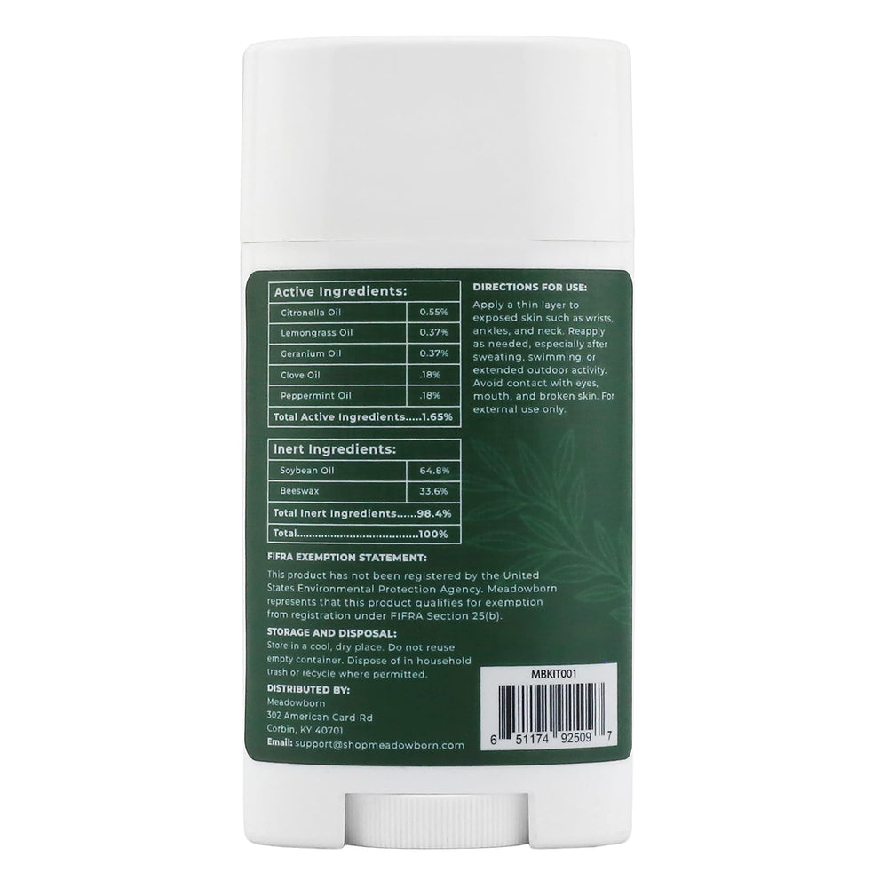 Meadowborn organic formula suits sensitive skin during outdoor activities.