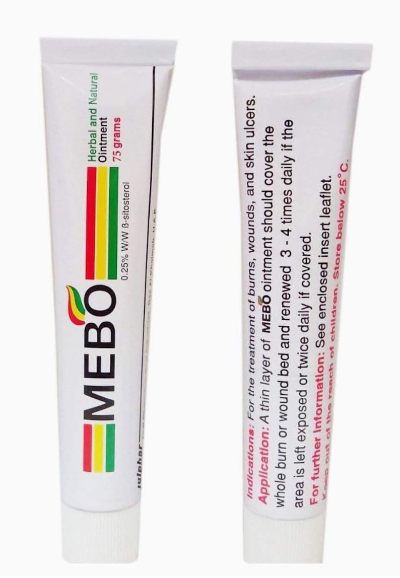 MEBO Burn Cream 75g tube ready for quick first aid use