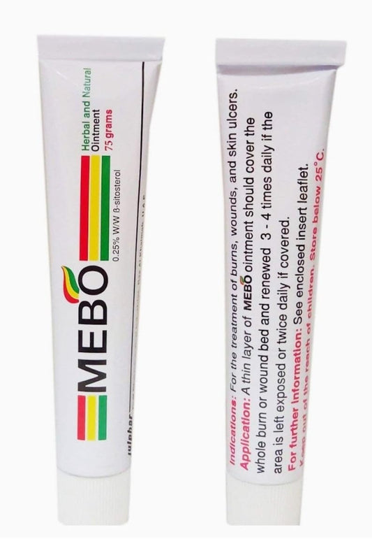 MEBO Burn Cream 75g tube ready for quick first aid use